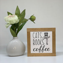 Load image into Gallery viewer, Cats, Books &amp; Coffee