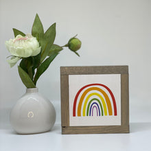 Load image into Gallery viewer, Rainbow Wood Sign