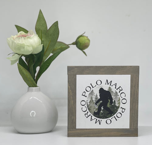 Marco Polo   ( funny big foot sign )