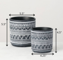 Load image into Gallery viewer, Aztec Printed Pot