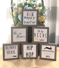 Load image into Gallery viewer, Some Bunny Loves You, Easter Home Decor, Spring Tiered Tray Decor, Spring Gifts, Small Wood Signs, Bog Road Designs
