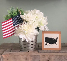 Load image into Gallery viewer, USA Silhouette Sign, Independence Day Decor, America Wood Sign, USA Home Decor, Small Wood Signs, Bog Road Designs