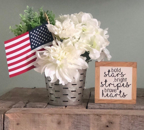 4th of July Sign, USA Wood Sign, America Sign, Independence Day Decor, Small Wood Signs, Bog Road Designs