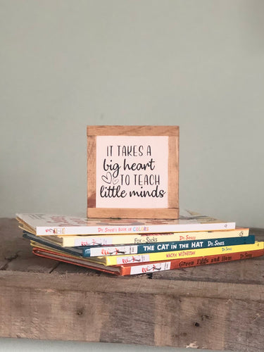 Teacher Appreciation Gift, Classroom Decor, Small Wood Signs, Bog Road Designs