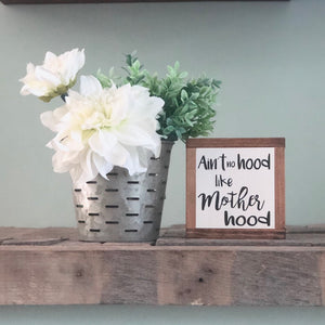 Funny Motherhood Sign, Mother&#39;s Day Gift, Funny Mom Present, Small Wood Sign, Bog Road Designs