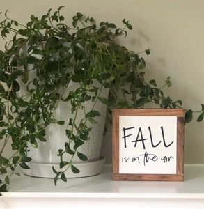 Fall Wood Sign, Rustic Fall Decor, Autumn Home Decor, Small Wood Sign, Bog Road Designs