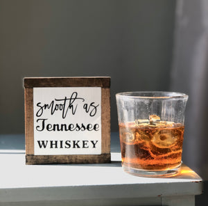 Tennesee Whiskey Sign, Bar Wood Sign, Kitchen Home Decor, Mancave Gift, Small Wood Signs, Bog Road Designs