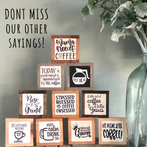 Love Is Brewing, Coffee Wood Sign, Love Home Decor, Rustic Kitchen Sign, Small Wood Signs, Bog Road Designs