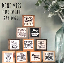 Load image into Gallery viewer, Make Money Moves Sign, Office Desk Decor, Inspirational Gift, Entrepreneur Present, Small Wood Sign, Bog Road Designs