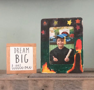 Dream Big Little One, Gender Neutral Nursery Decor, Baby Shower Gift, Kid&#39;s Room Art, Small Wood Signs, Bog Road Designs