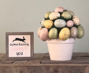 Some Bunny Loves You, Easter Home Decor, Spring Tiered Tray Decor, Spring Gifts, Small Wood Signs, Bog Road Designs