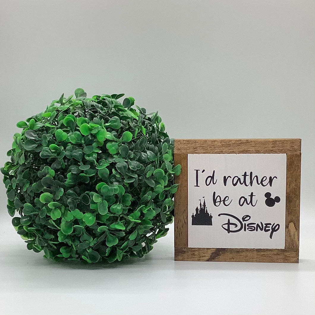 Disney Decor, Disney Addict Decor, Disney Inspired Desk, Disney Lover Gift, Small Wood Signs, Bog Road Designs