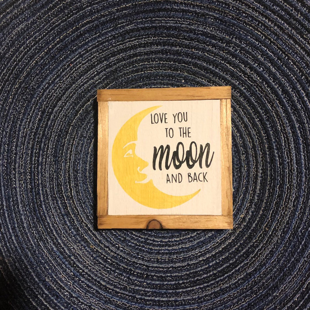 Nursery Decor, Love You To The Moon and Back, Baby Shower Gift, Kid's Room Art, Small Wood Signs, Bog Road Designs
